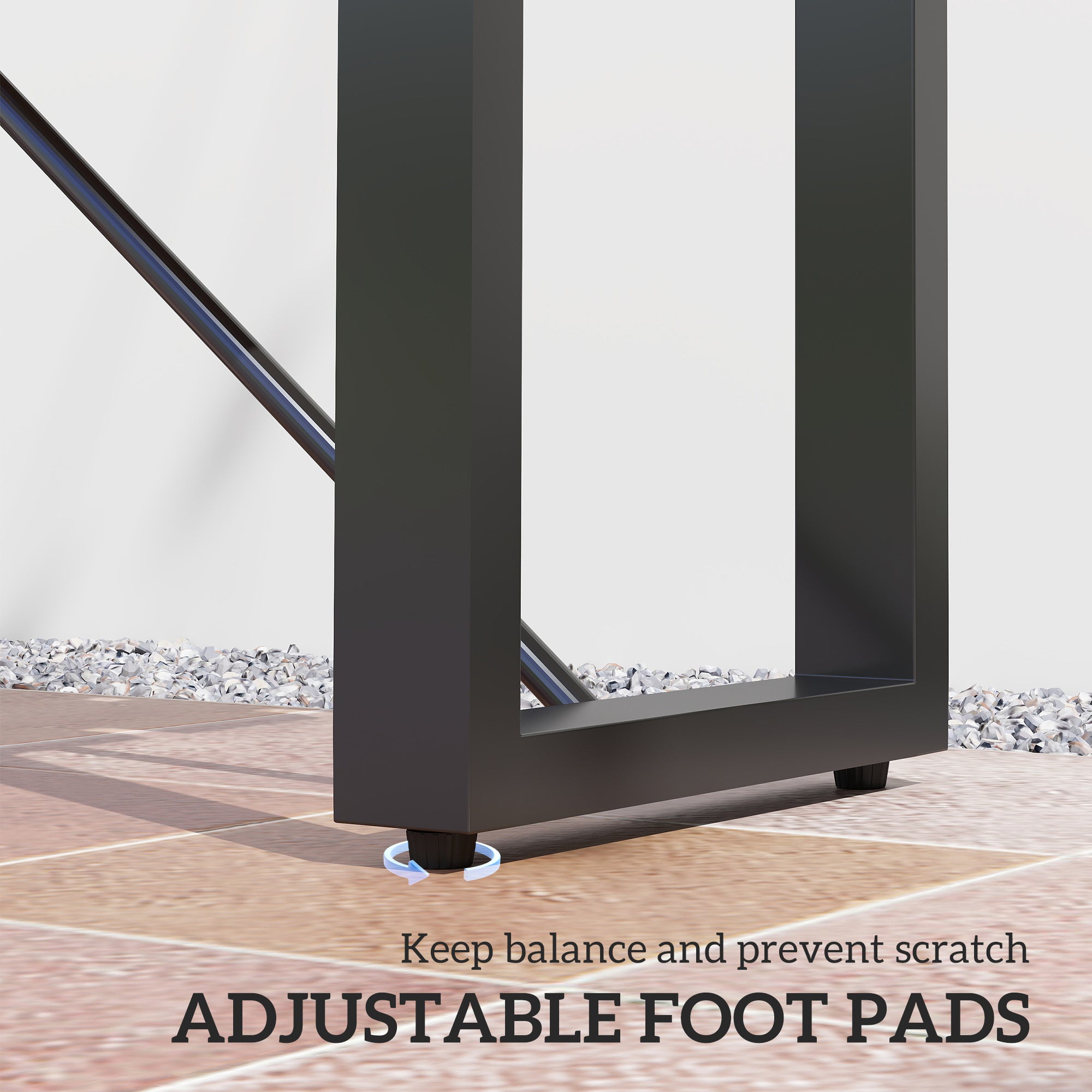 Outdoor Bench, 2-Person Backless Garden Bench, Acacia Wood Patio Bench Loveseat with Slatted Seat for Porch, Park, Teak