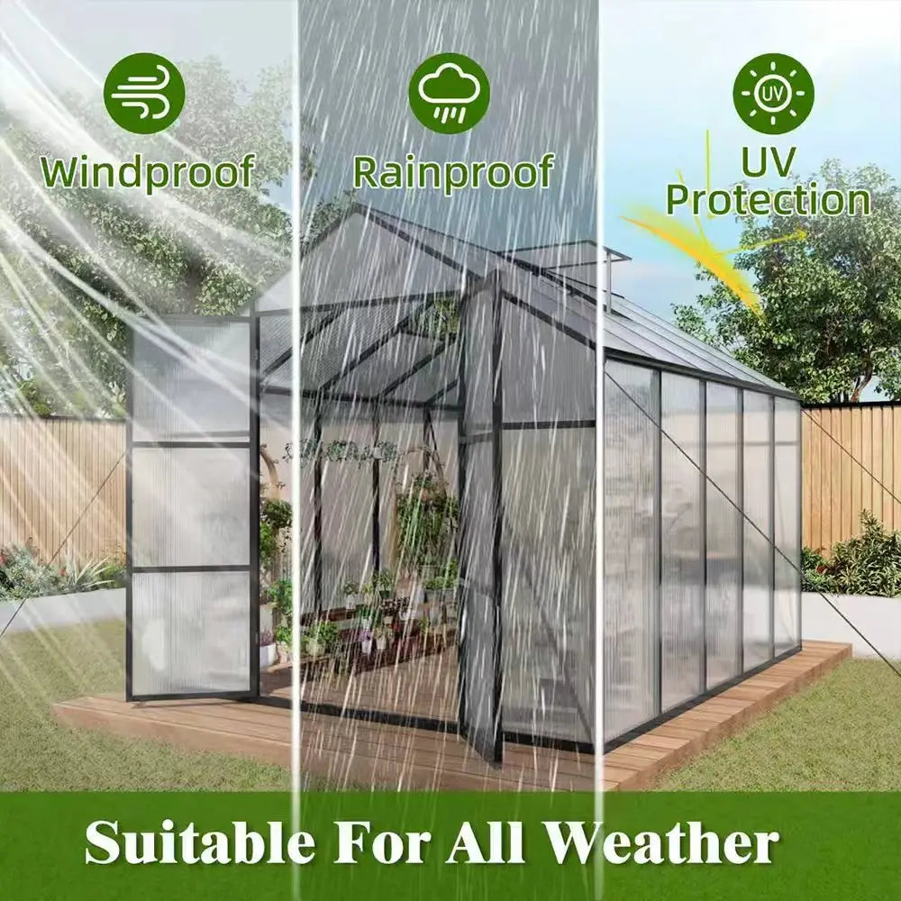 Serenity 8×10 Walk-In Glasshouse