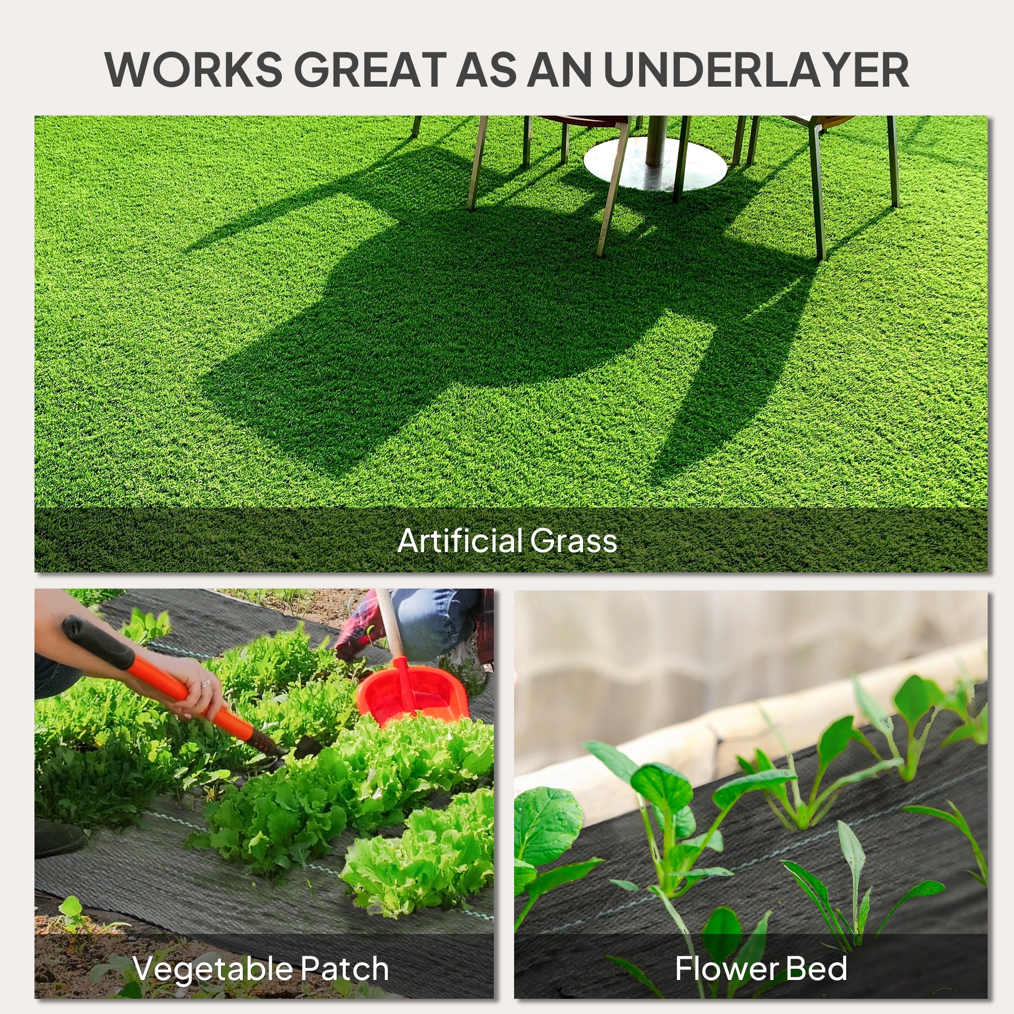 4FT x 300FT Weed Barrier Landscape Fabric, 5oz Heavy Duty Woven Weed Control Fabric for Landscaping