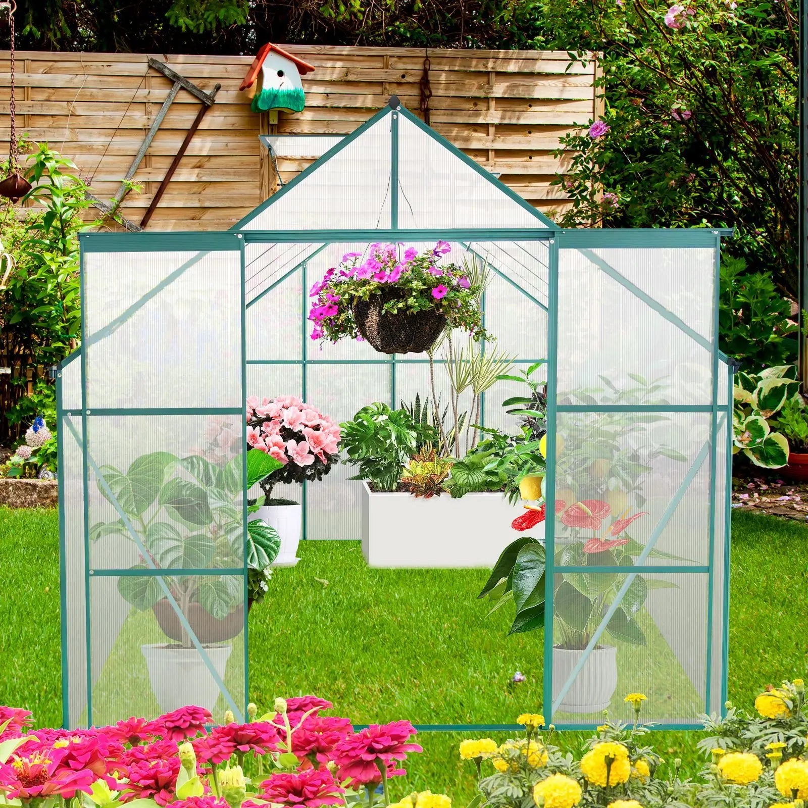 Meadowlight Twin-Door 8×10 Glasshouse
