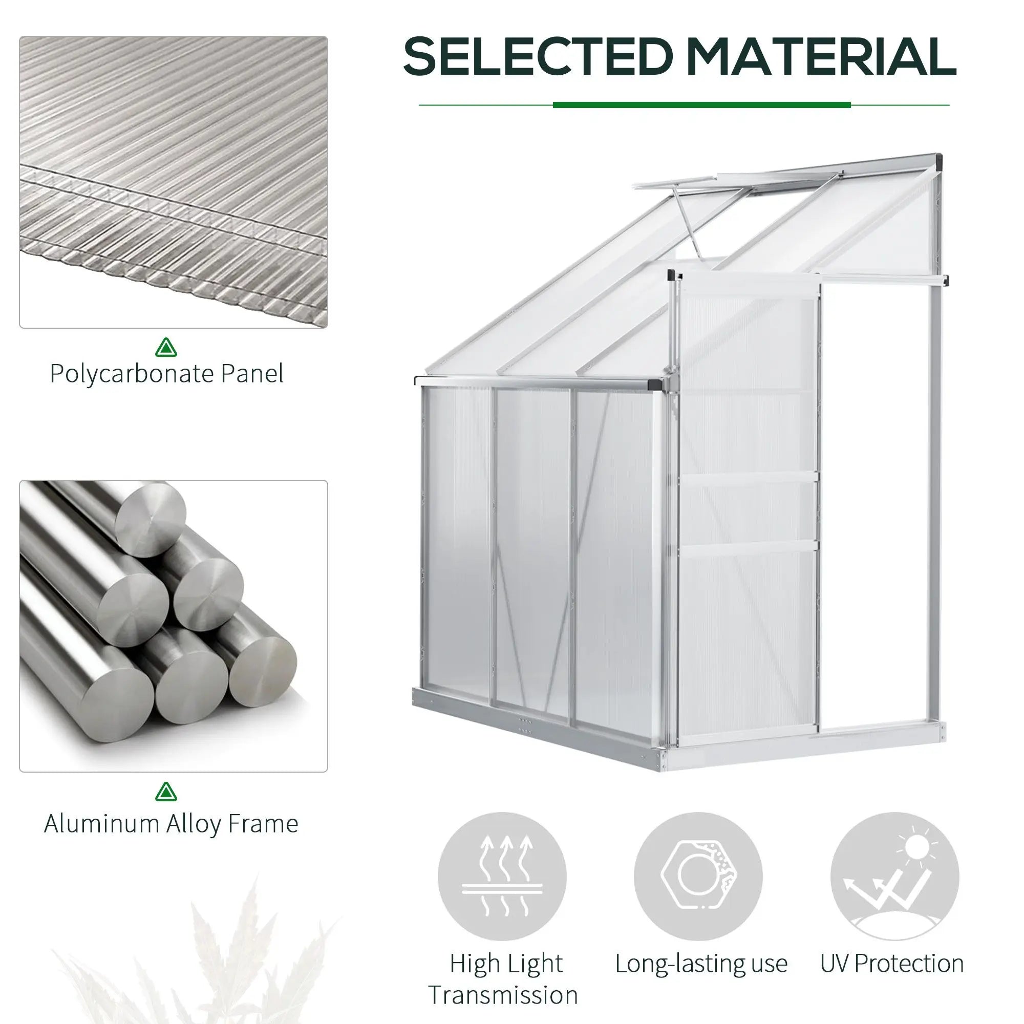 Petite Haven 6×4 Garden Glasshouse