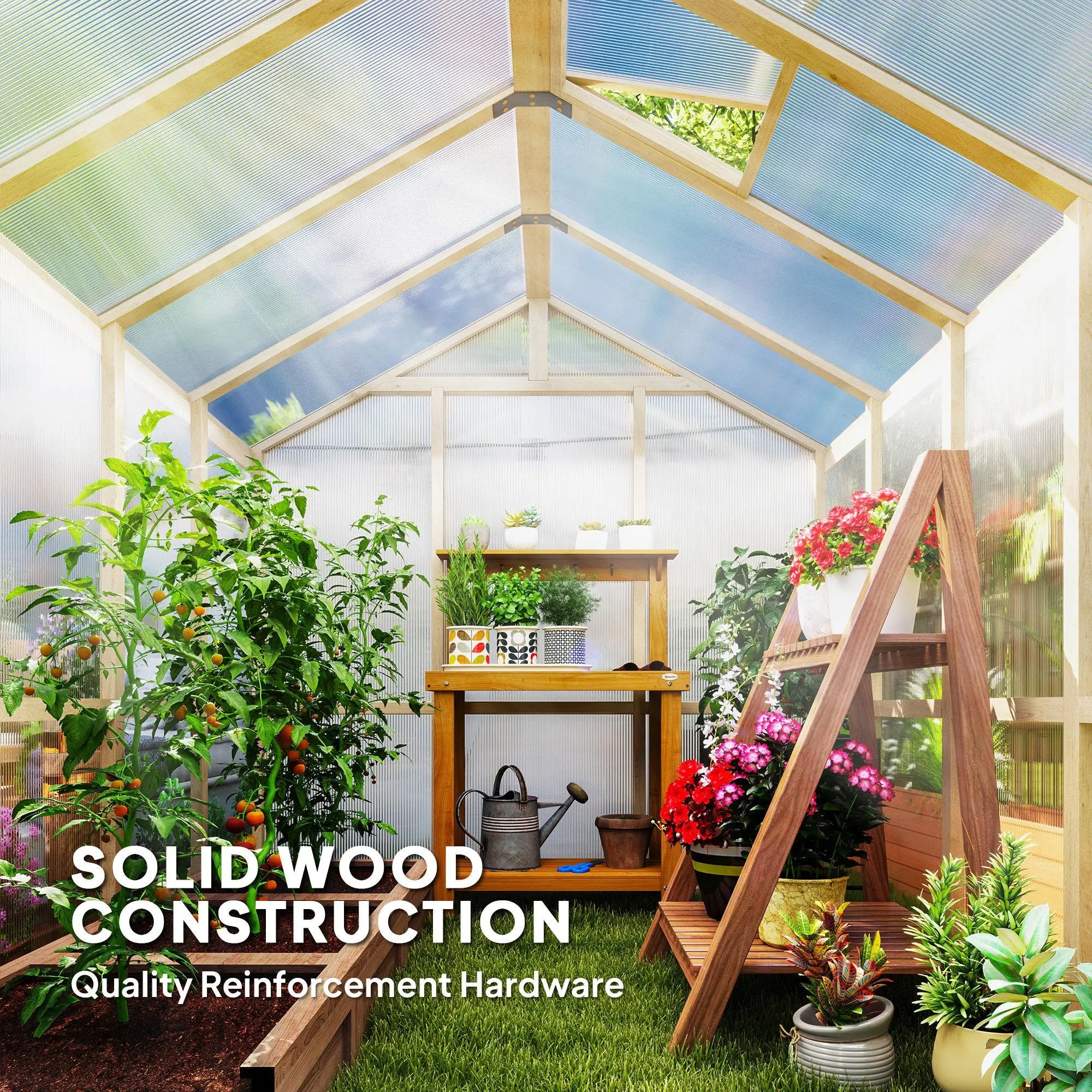 Cottage Retreat Wooden Glasshouse (6.6×8)