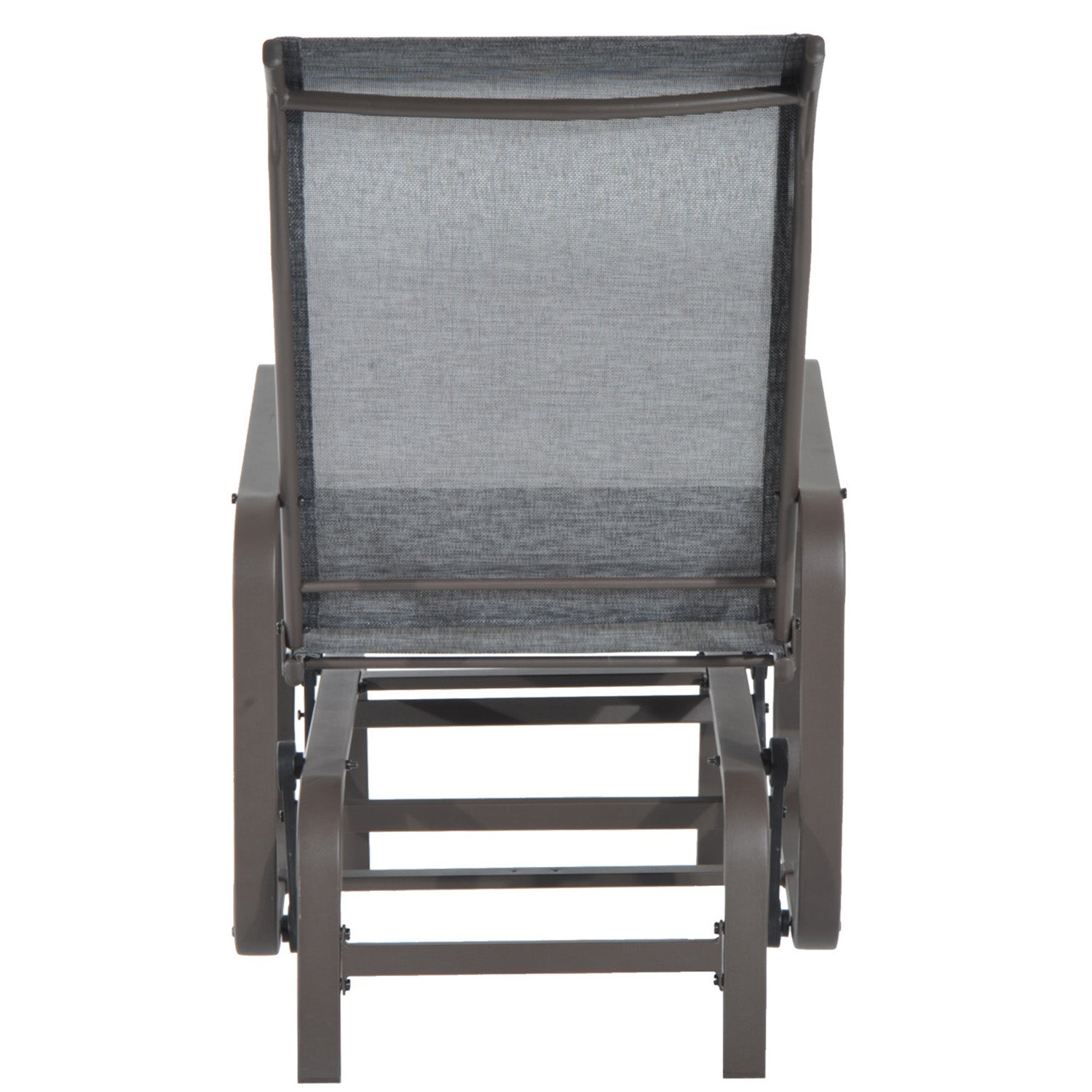 Outdoor Patio Glider Rocker, Metal High-Back Chair for Outdoor Use