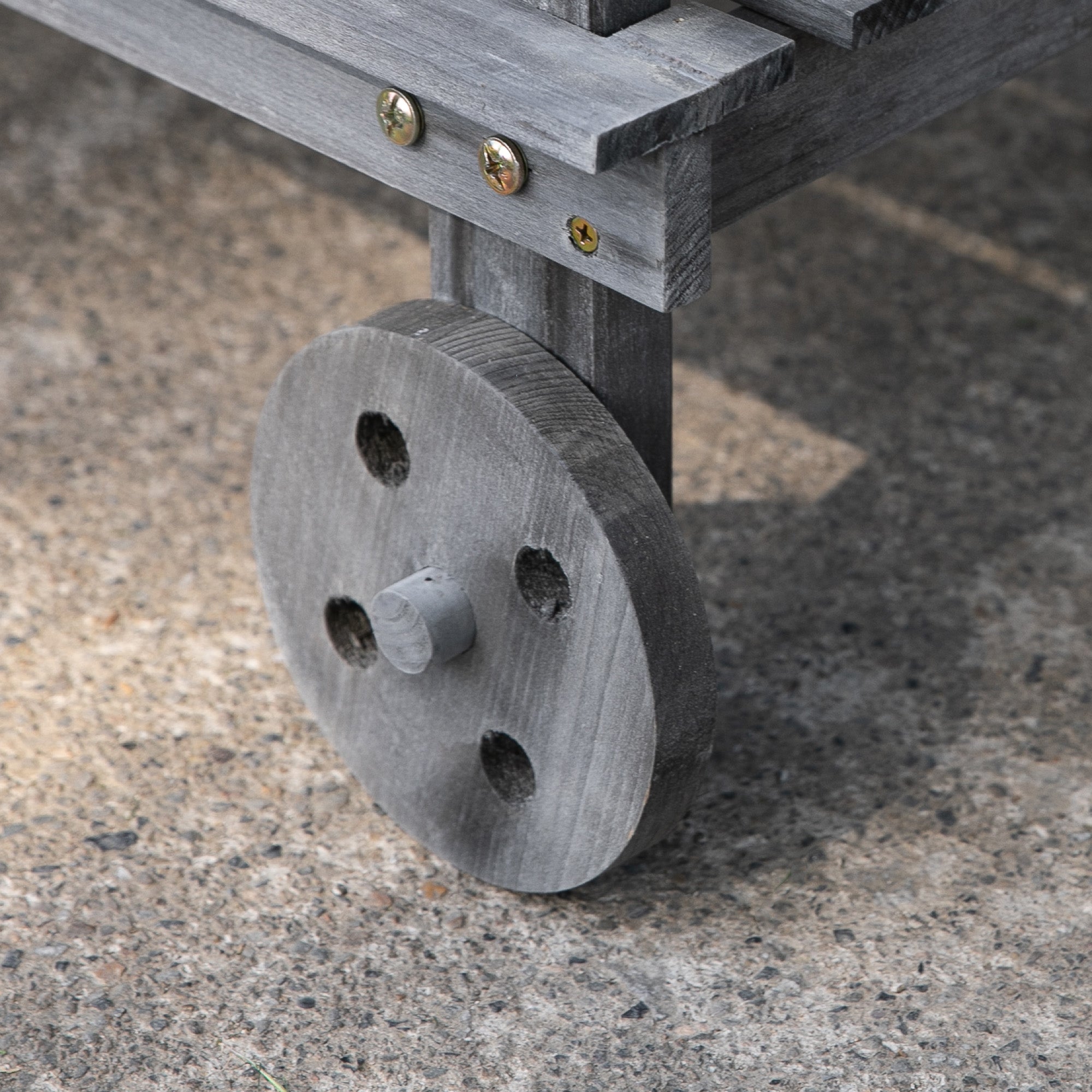 36'' Wooden Potting Bench Work Table with 2 Removable Wheels, Sink, Drawer & Large Storage Spaces