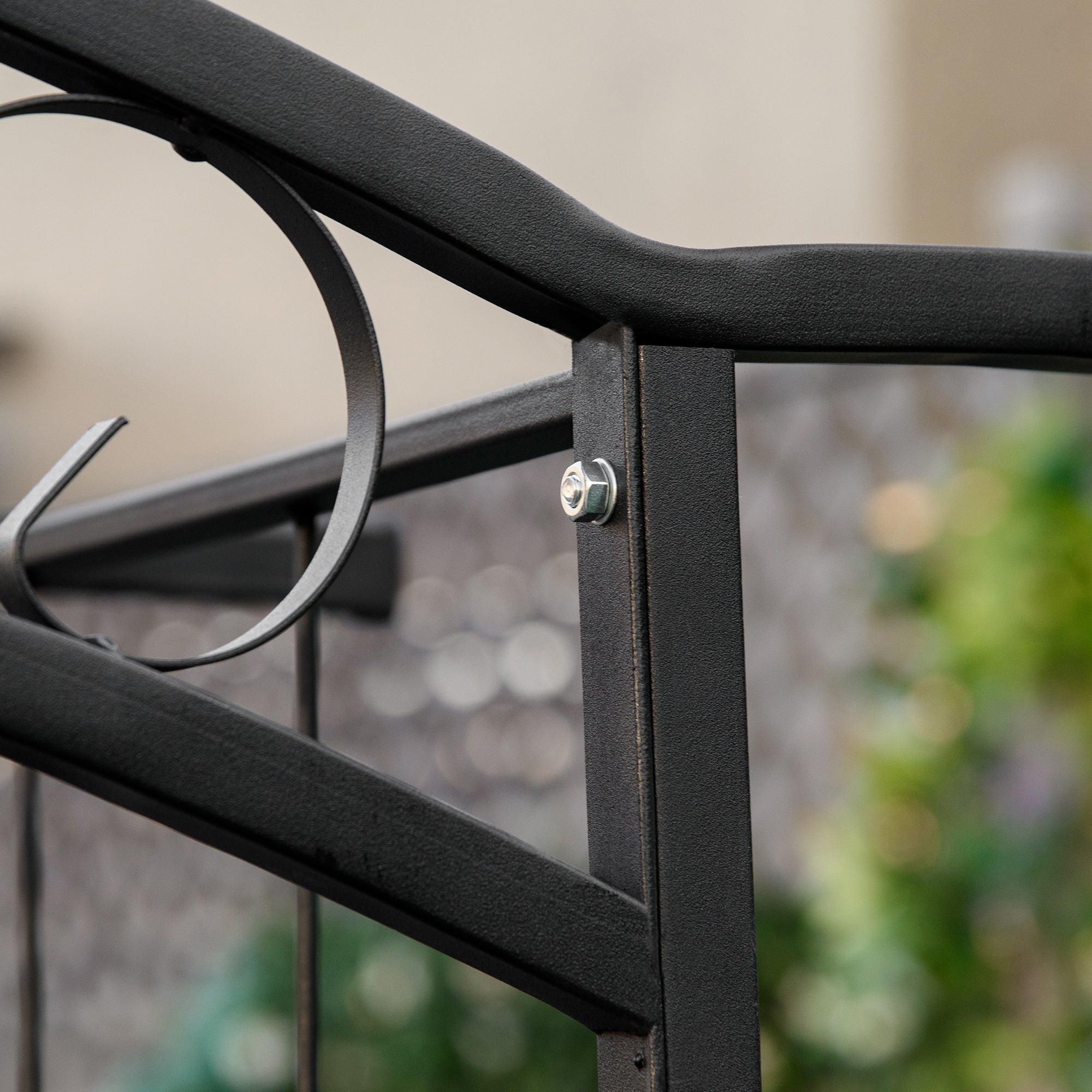7Ft Garden Arch Arbor, Metal Arch Trellis for Climbing Vines, Garden Archway for Wedding, Bridal Party, Ceremony