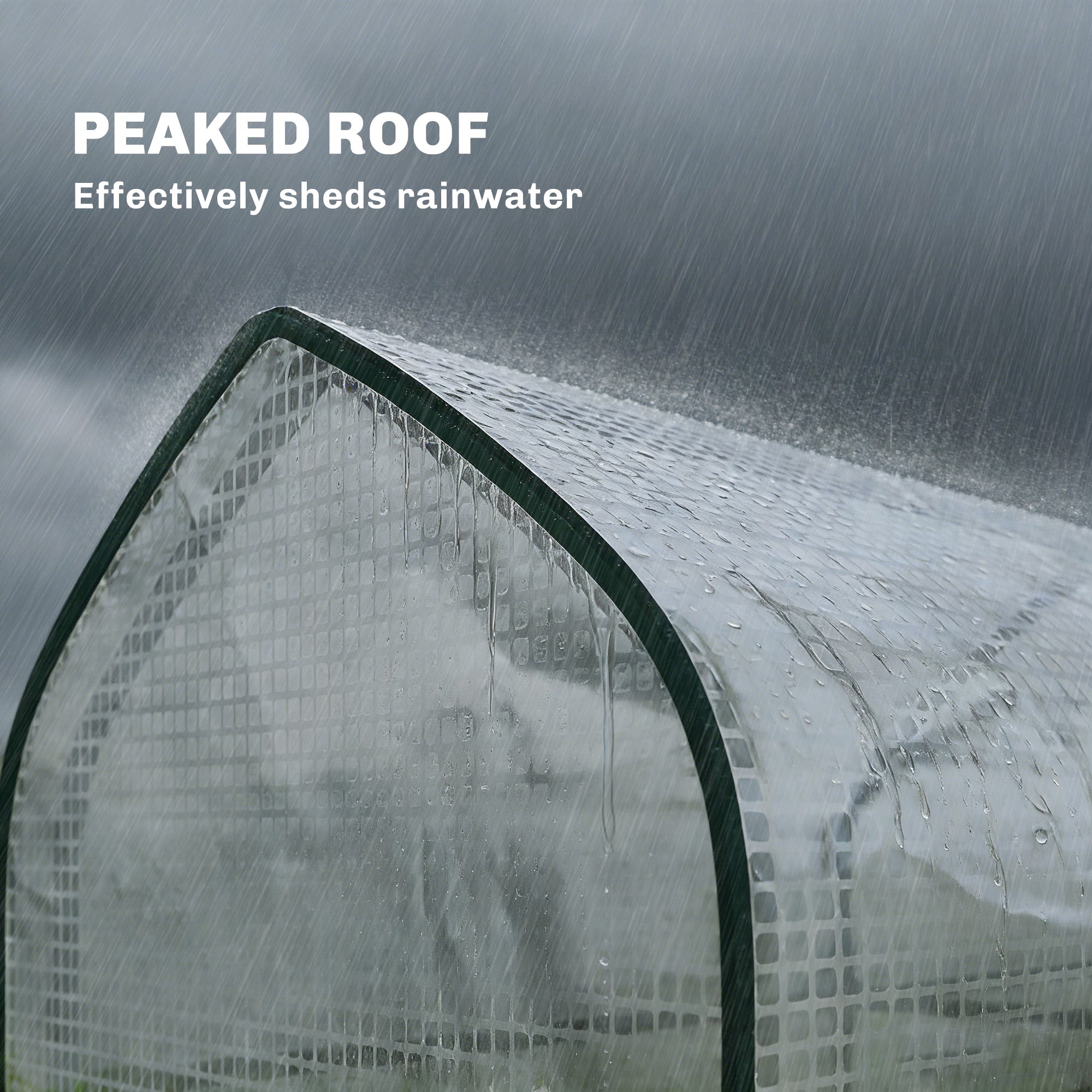 3 Tier Mini Greenhouse, Small Portable Greenhouse with 2 Roll-up Doors, 56.3" x 18.1" x 65"