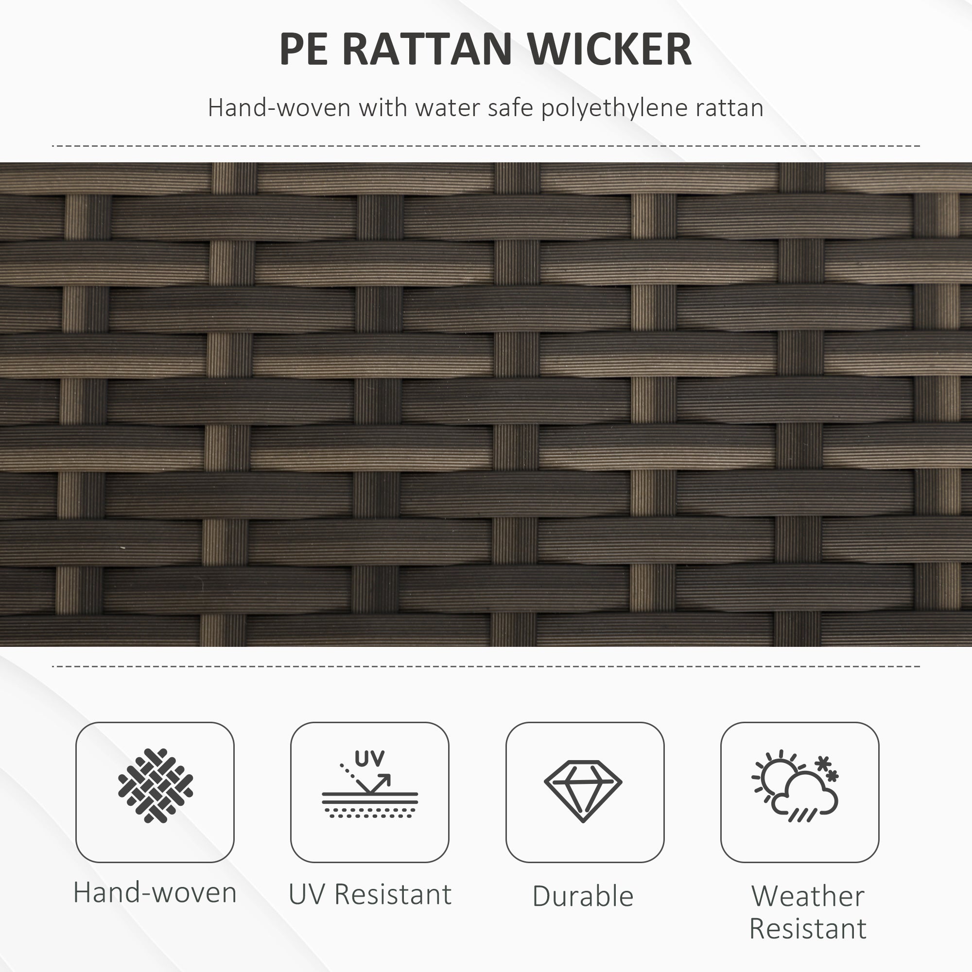 29 Gallon Patio Wicker Storage Bench, Outdoor PE Rattan Patio Furniture, 2-In-1 Large Capacity Rectangle Garden Storage Box with Handles and Cushion, Cream White