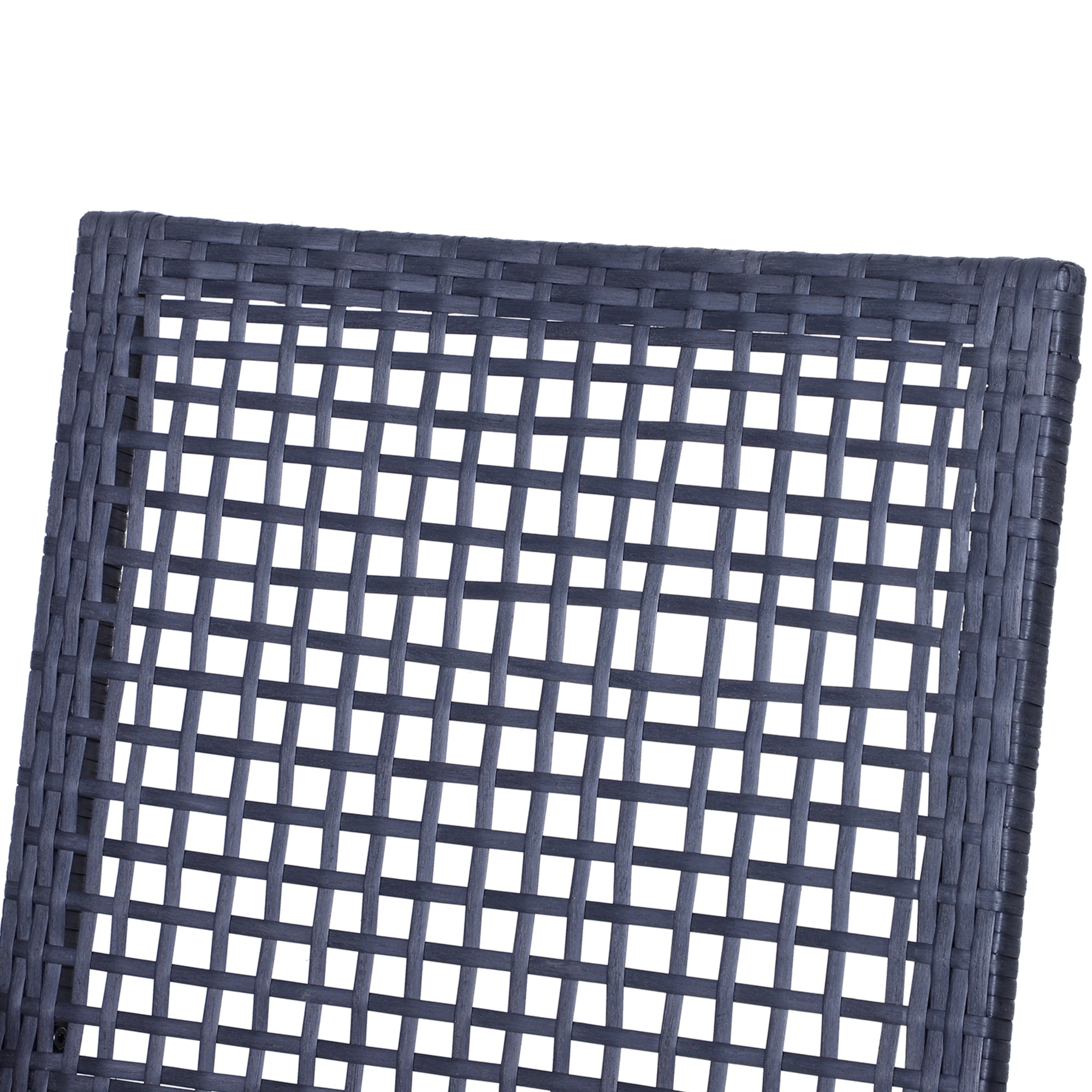 3pcs Patio Bar Set with Soft Cushion, Rattan Wicker Outdoor Furniture Set for Backyards, Lawn, Deck, Poolside