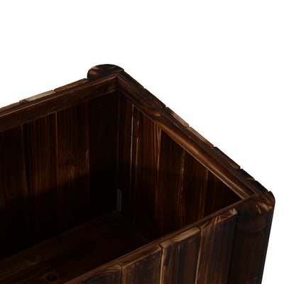 48" x 20" x 18" Raised Garden Bed, Raised Planter Box, Wooden Planter Raised Bed with Drainage Gaps & Lightweight Build