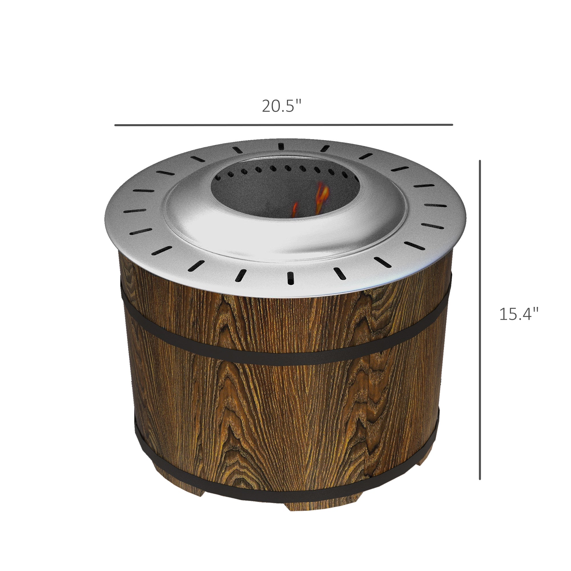 Smokeless Fire Pit, Portable Camping Bonfire Stove with Mat for Backyard, Patio, Picnic, Magnesium Oxide