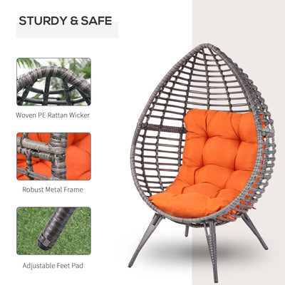 Rattan Egg Chair with Cushion