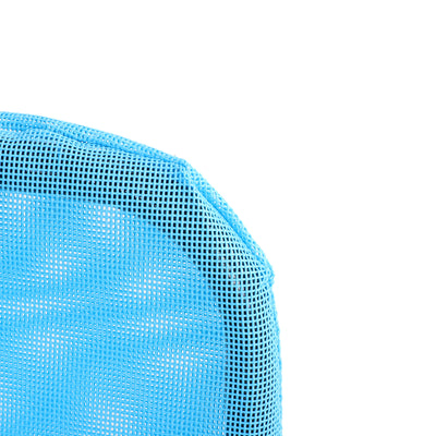Folding Chaise Lounge Chair, Pool Sun Tanning Chair, Outdoor Lounge Chair with Reclining Back, Breathable Mesh Seat, Headrest for Beach, Yard, Patio