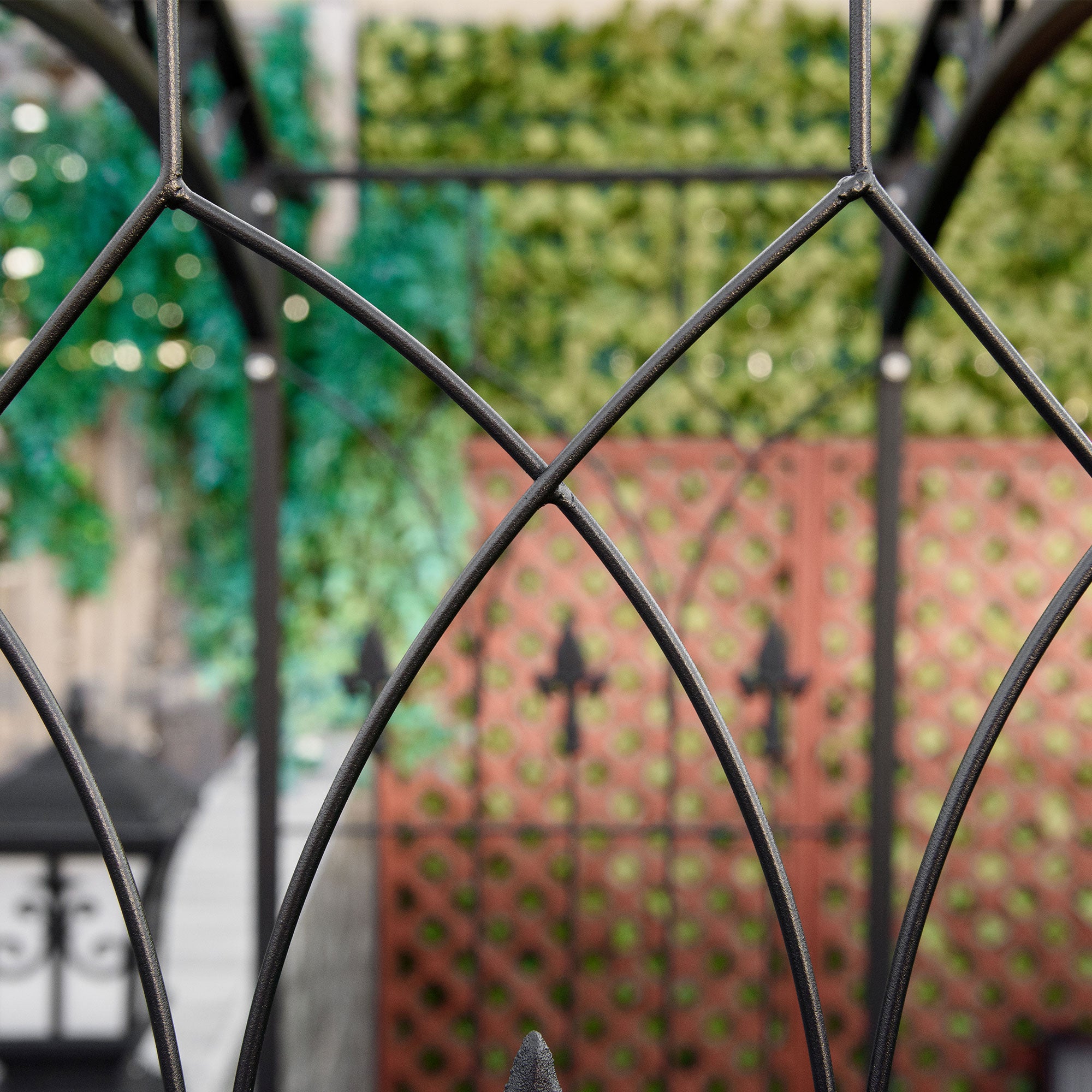 7Ft Garden Arch Arbor, Metal Arch Trellis for Climbing Vines, Garden Archway for Wedding, Bridal Party, Ceremony