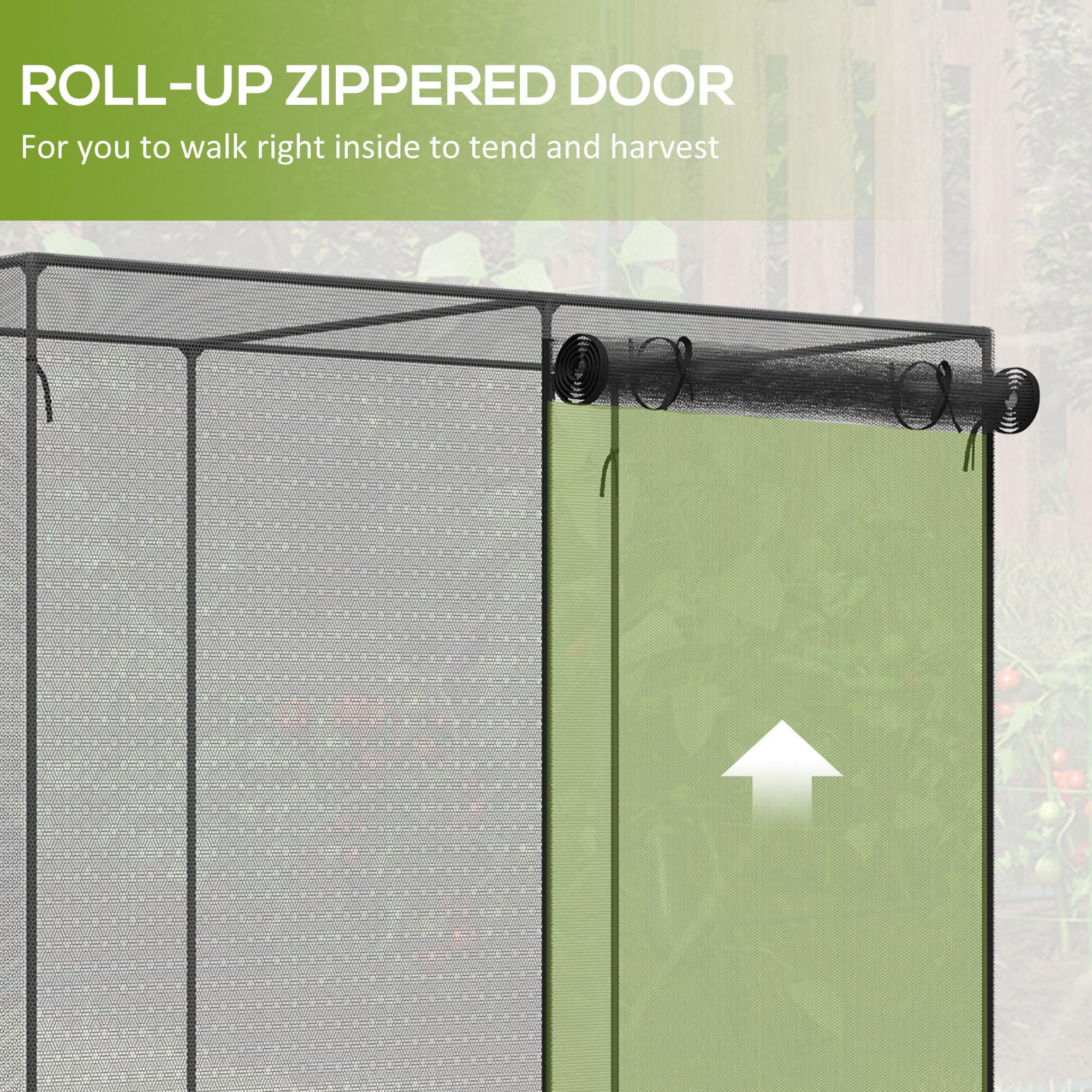 6 x 3ft Crop Cages for Garden, Plant Protectors from Animals, Storage Bag and 6 Ground Stakes
