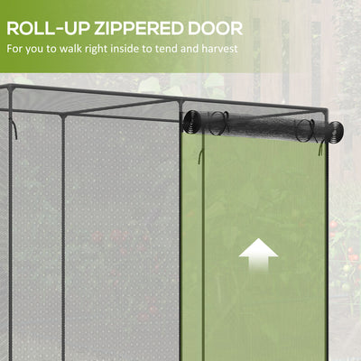 6 x 3ft Crop Cages for Garden, Plant Protectors from Animals, Storage Bag and 6 Ground Stakes