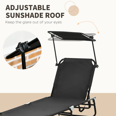 Chaise Pool Lounge Chairs Set of 2, Outdoor Sun Tanning Chairs, Reclining Back, Steel Frame and Side Pocket