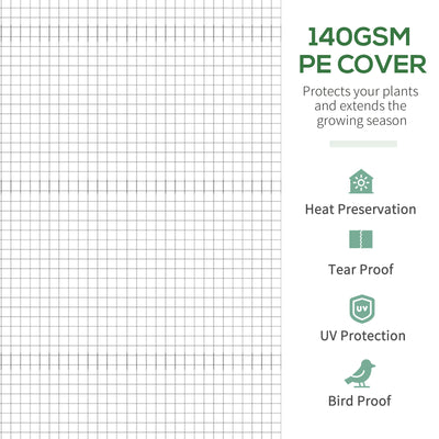 11.5' x 10' x 6.5' Walk-in Tunnel Greenhouse, Green House with Zippered Mesh Door, 7 Mesh Windows & Roll-up Sidewalls, Upgraded Gardening Plant Hot House with Galvanized Steel Hoops