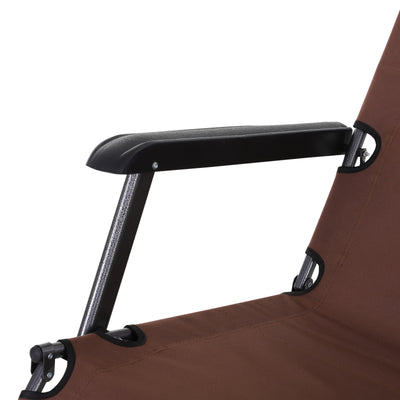 Oxford Fabric Metal Frame Outdoor Pool Sun Lounger Lounge Chair 120°/180°