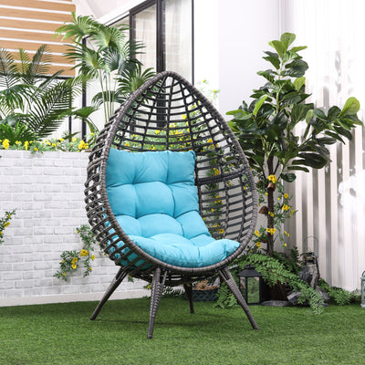 Rattan Egg Chair with Cushion