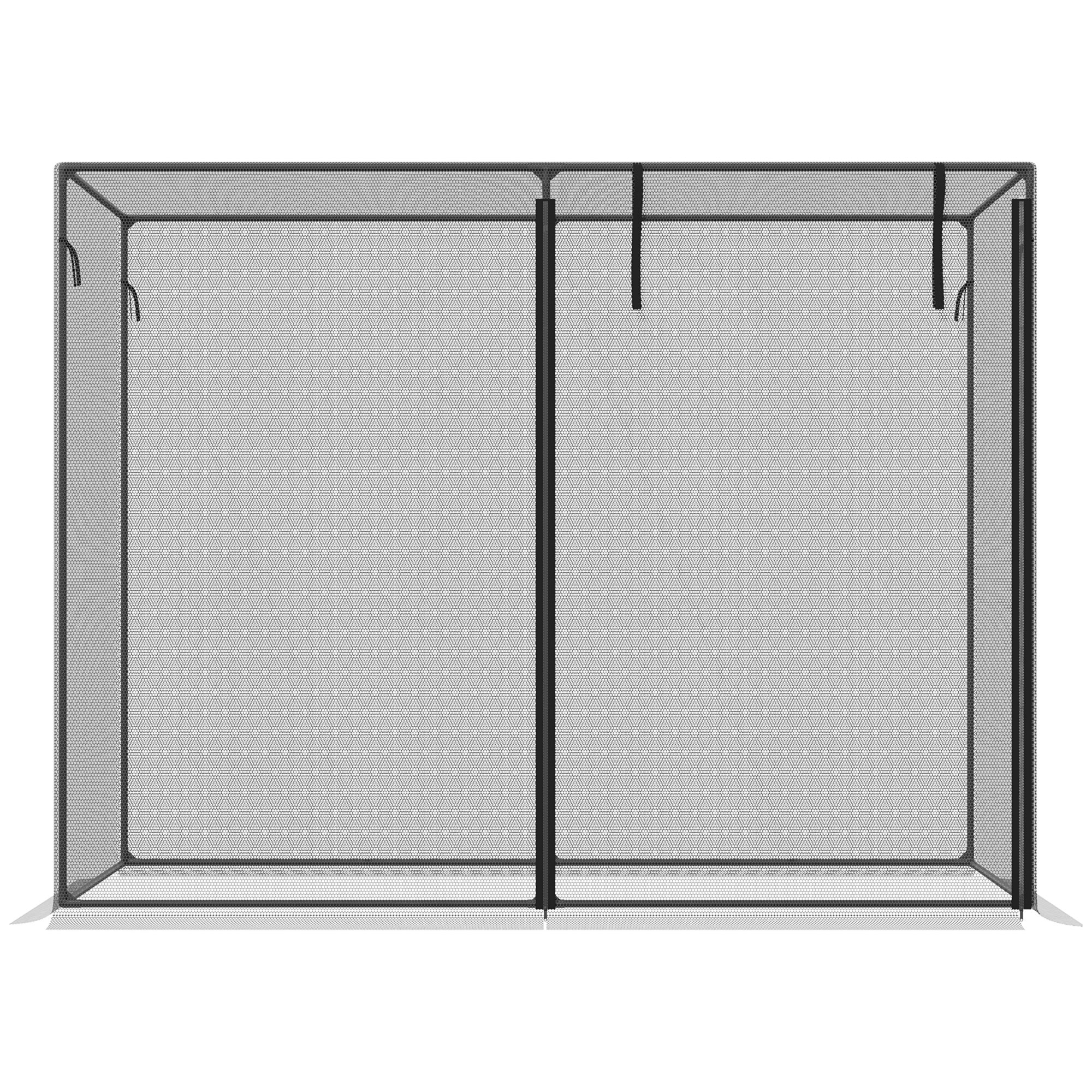 6 x 3ft Crop Cages for Garden, Plant Protectors from Animals, Storage Bag and 6 Ground Stakes