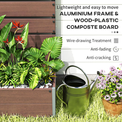 Trellis Planter for Climbing Plants, Raised Garden Bed with Trellis, Planter Box for Outdoor Garden