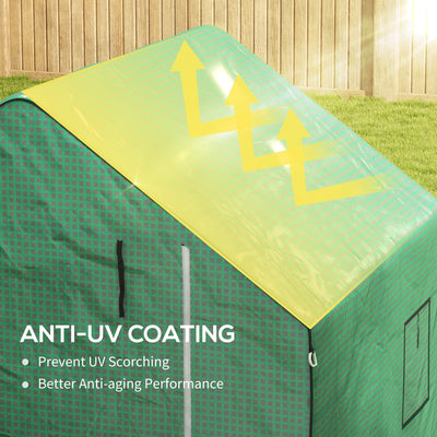01-0472 Replacement Cover, 55" x 56.25" x 74.75" Walk-in Greenhouse Cover Reinforced Anti-Tear PE Hot House Cover