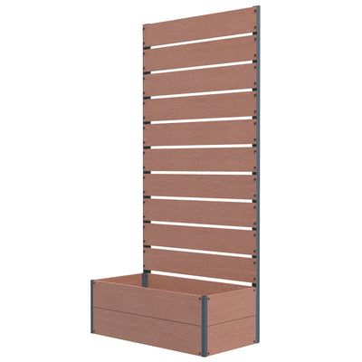 Trellis Planter for Climbing Plants, Raised Garden Bed with Trellis, Planter Box for Outdoor, 28.25" x 15" x 59"