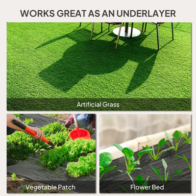 4FT x 300FT Weed Barrier Landscape Fabric, 5oz Heavy Duty Woven Weed Control Fabric for Landscaping