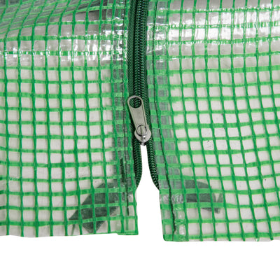 6' x 3' x 3' Mini Greenhouse with Zippered Doors & Roll-up Windows, Portable Plant Hot House with Durable PE Cover, Water Resistant, UV Protected for Outdoor Flowers, Vegetables, Green