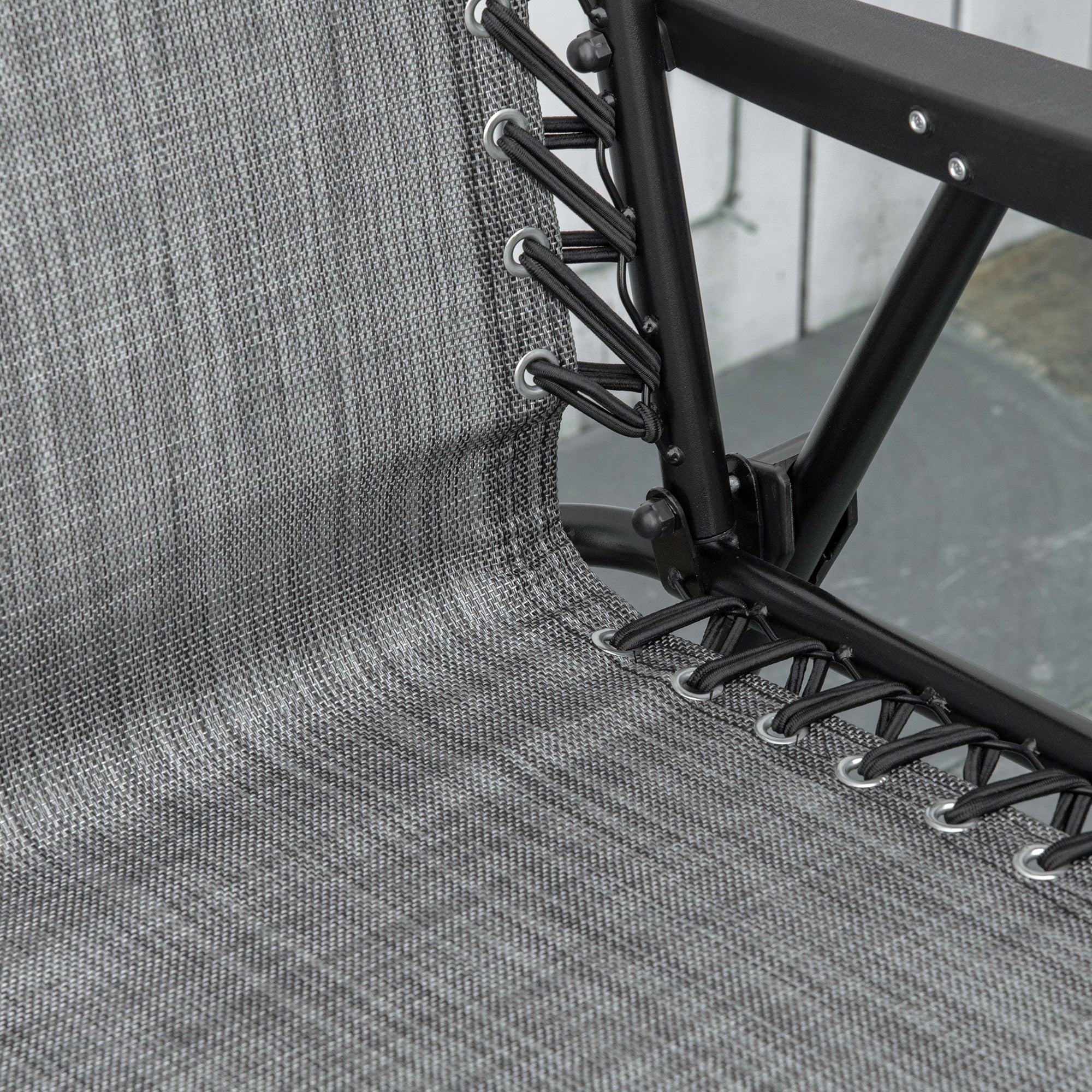 Patio Folding Chair, Sling Suspension Chair for Deck, Camping, Sports Events, Patio, Beach & Pool, Space Saving