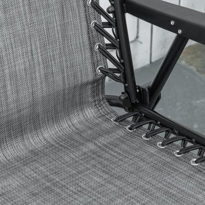 Patio Folding Chair, Sling Suspension Chair for Deck, Camping, Sports Events, Patio, Beach & Pool, Space Saving