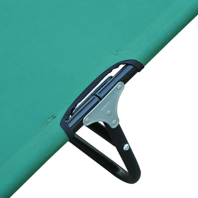 Folding Patio Lounge Chair, Outdoor Sun Tanning Chair, 5-level Adjustable Back, Chaise Pool Breathable Chair with Steel Frame, for Beach, Yard, Green