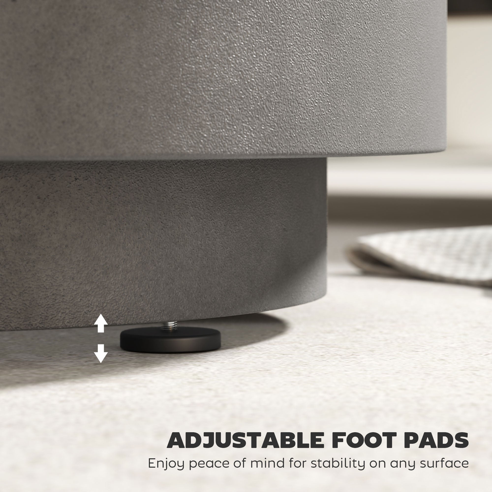 2.6 Gal Outdoor Side Table, 3-In-1 Concrete Cooler Bar Table with Storage, Removable Ice Bucket and Lid