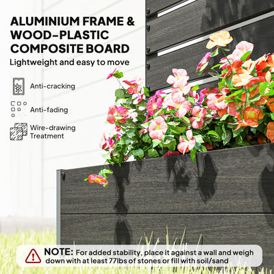 Trellis Planter for Climbing Plants, Raised Garden Bed with Trellis, Planter Box for Outdoor Garden