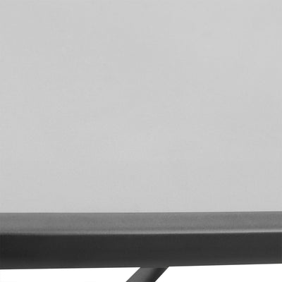 27" Square Bistro Table Garden Dining Table Outdoor Tempered Glass Table