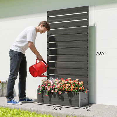 Trellis Planter for Climbing Plants, Raised Garden Bed with Trellis, Planter Box for Outdoor Garden