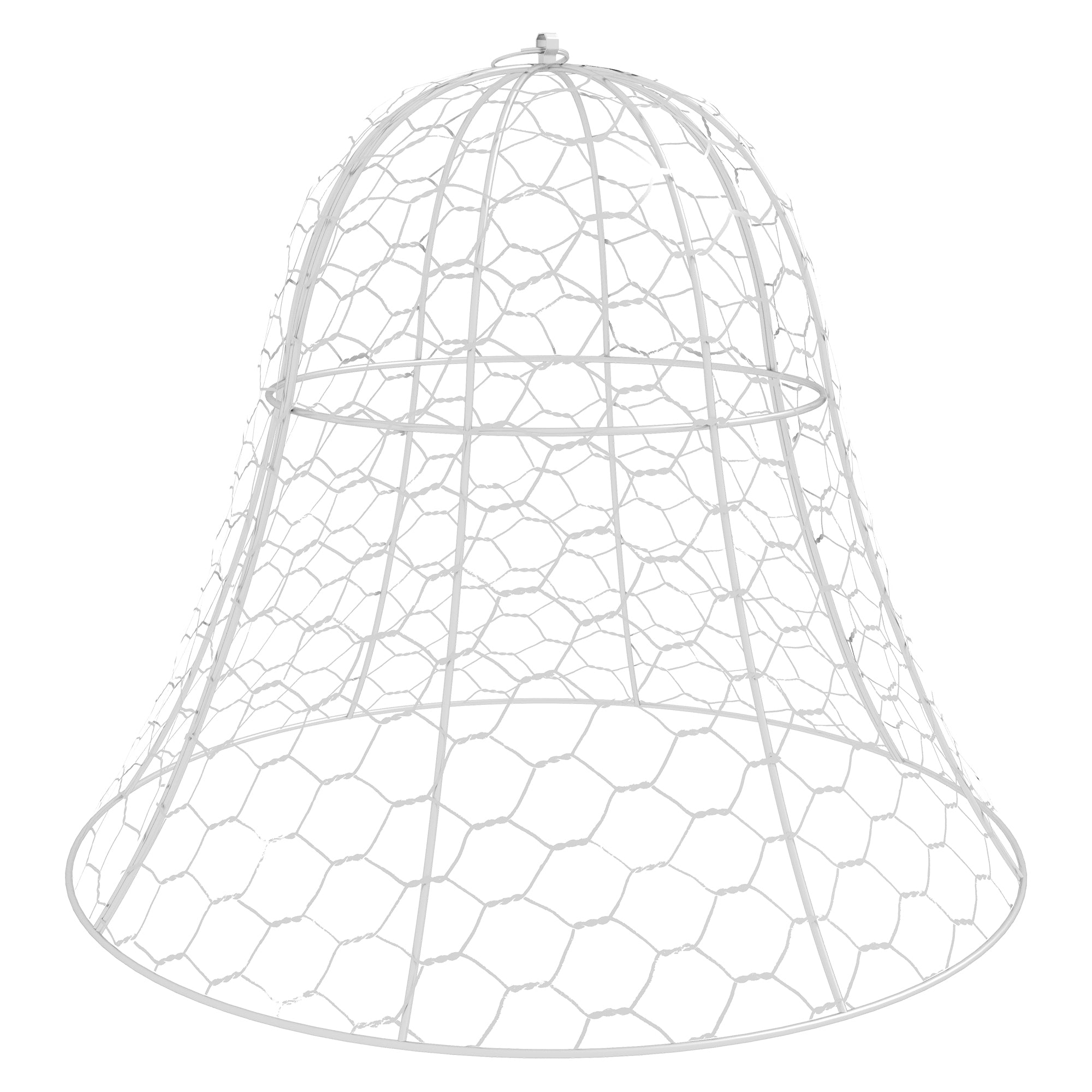 6 Pack Garden Cloches for Plants, 16" x 13" Metal Crop Cage, Plant Cages to Keep Animals Out