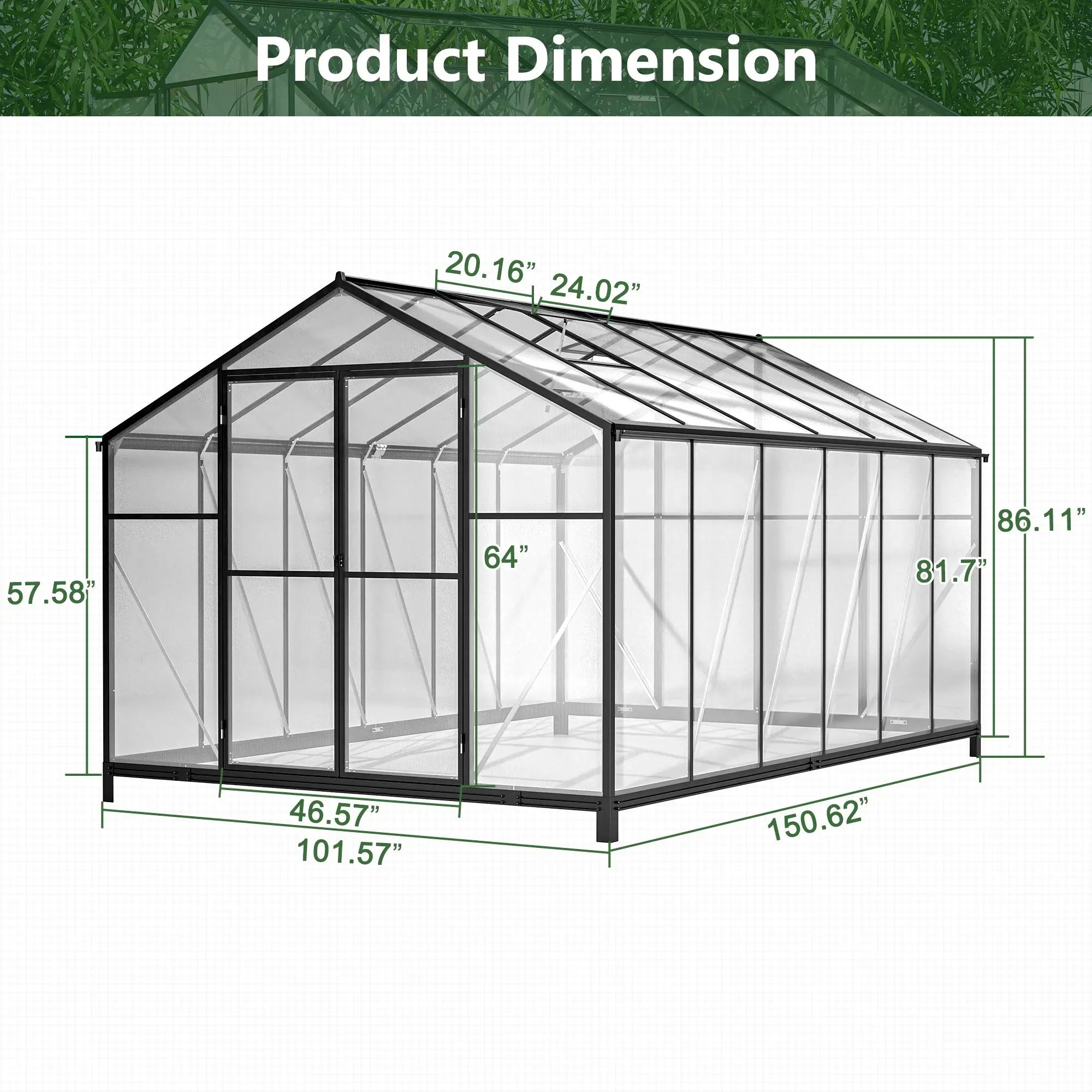 Grand Twin-Door Conservatory 8×12