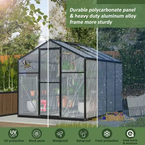 Sanctuary Walk-In Glasshouse — Heavy-Duty