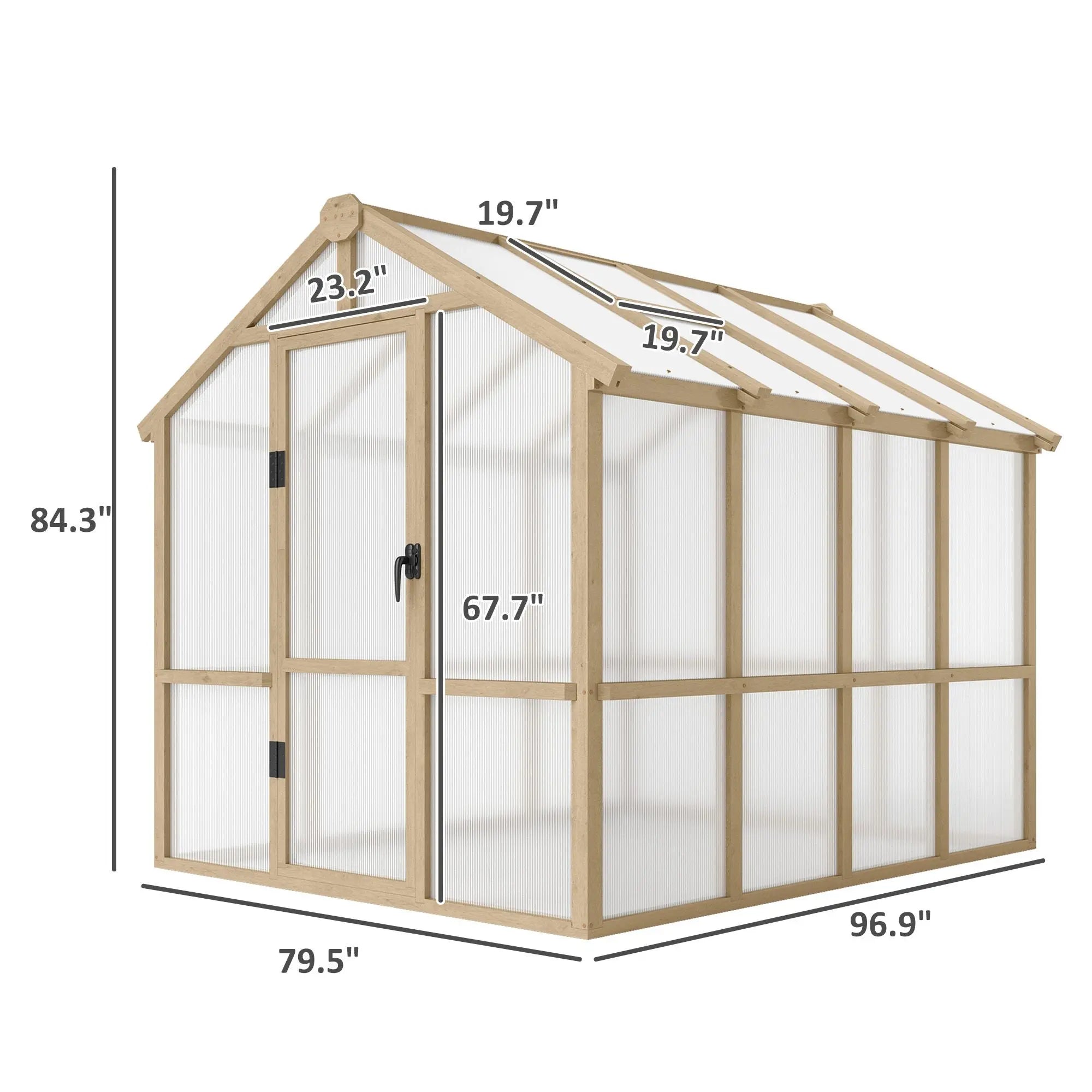 Cottage Retreat Wooden Glasshouse (6.6×8)
