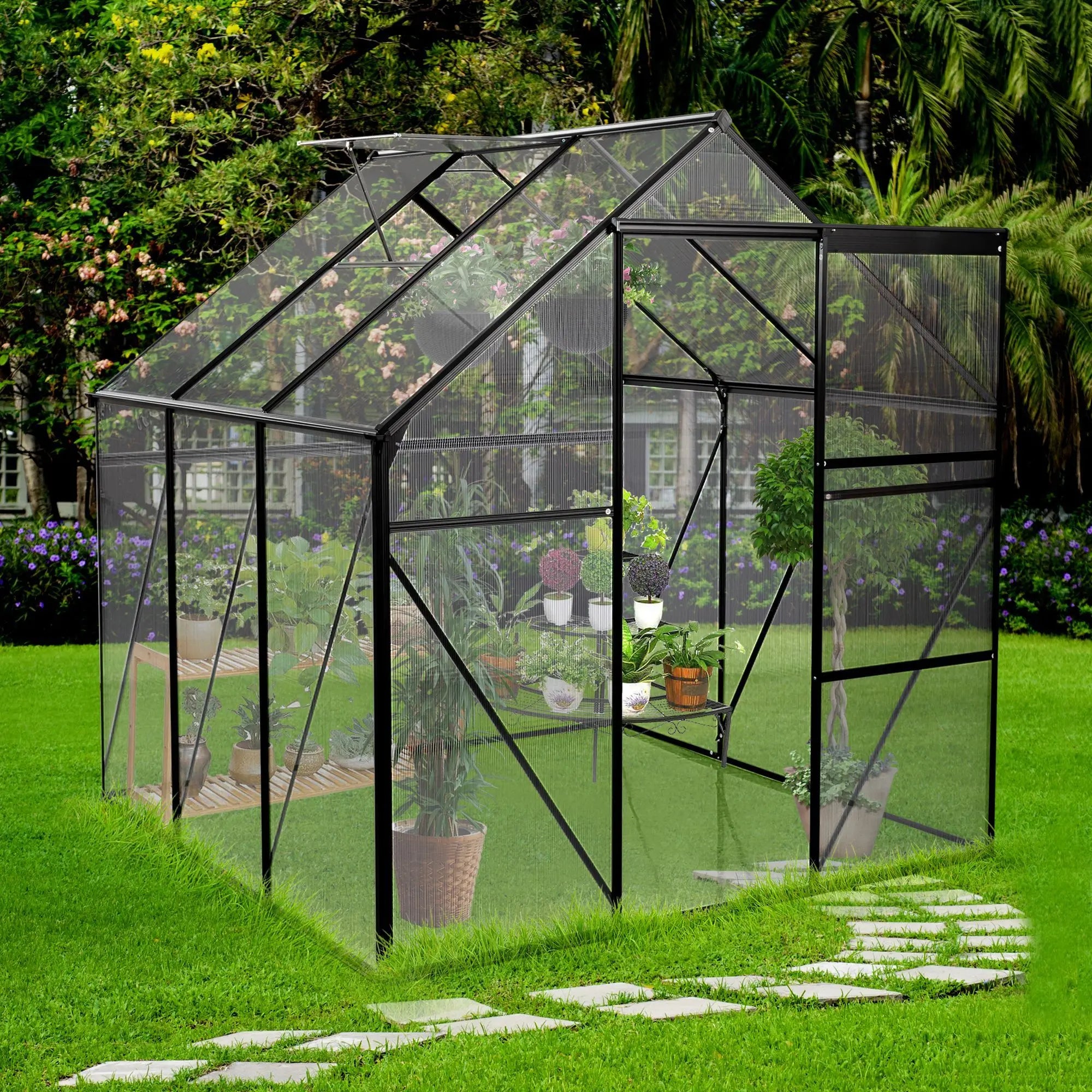 Sable Nook 6×6 Walk-In Glasshouse