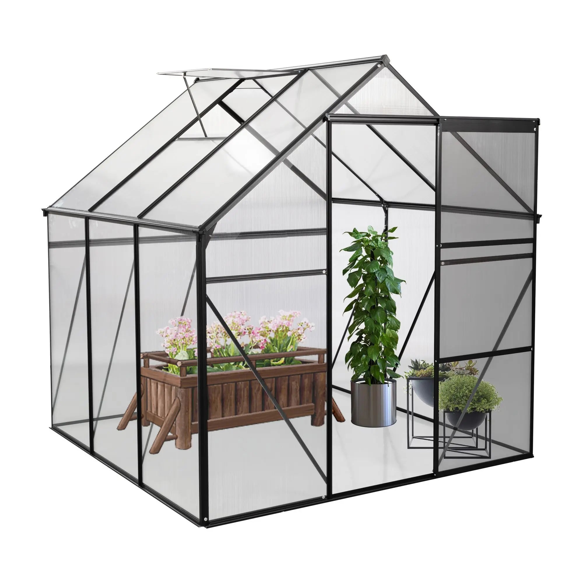 Sable Nook 6×6 Walk-In Glasshouse