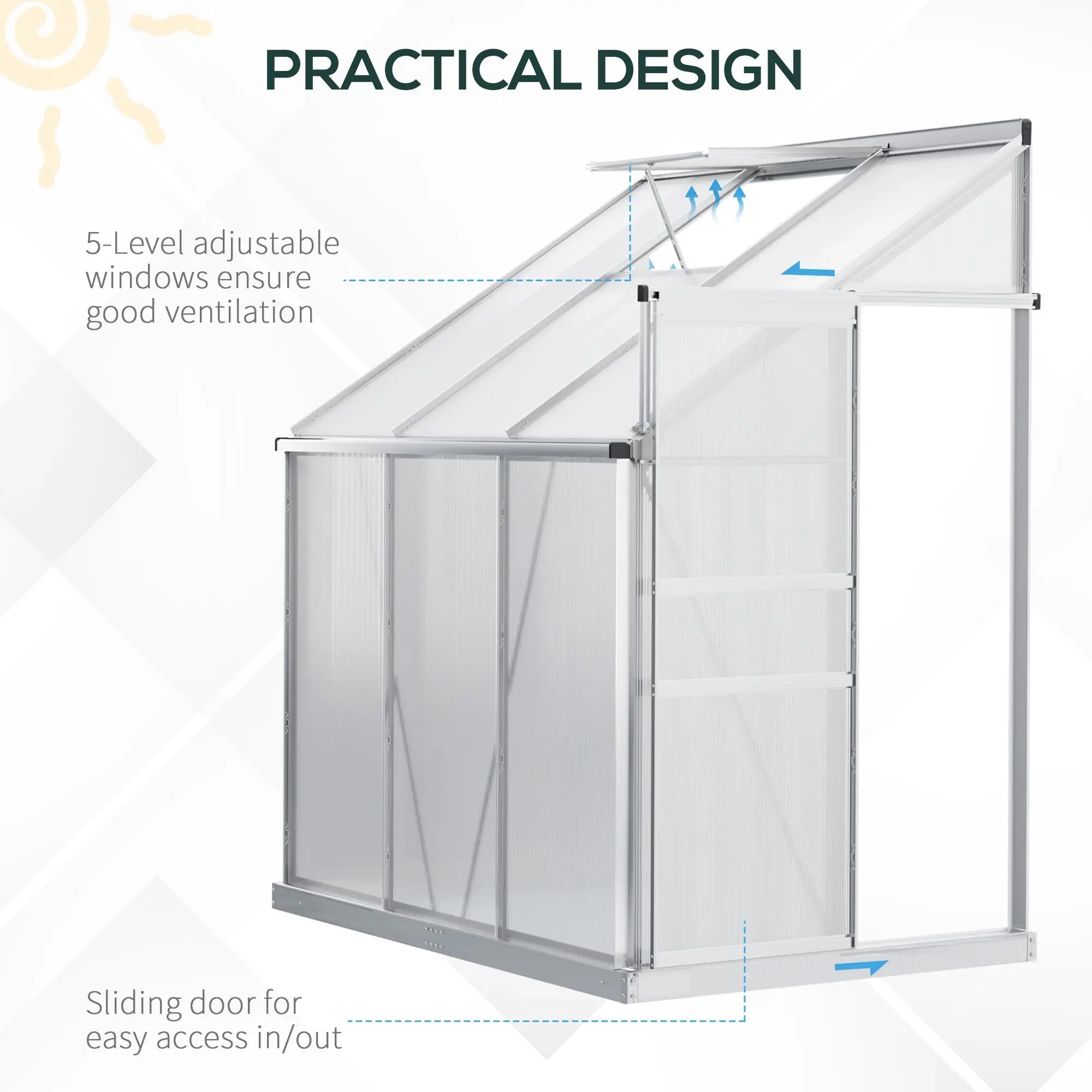 Petite Haven 6×4 Garden Glasshouse