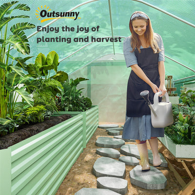 13' x 10' x 6.5' Tunnel Greenhouse Hoop House with Upgraded Galvanized Steel Frame and Large Windows