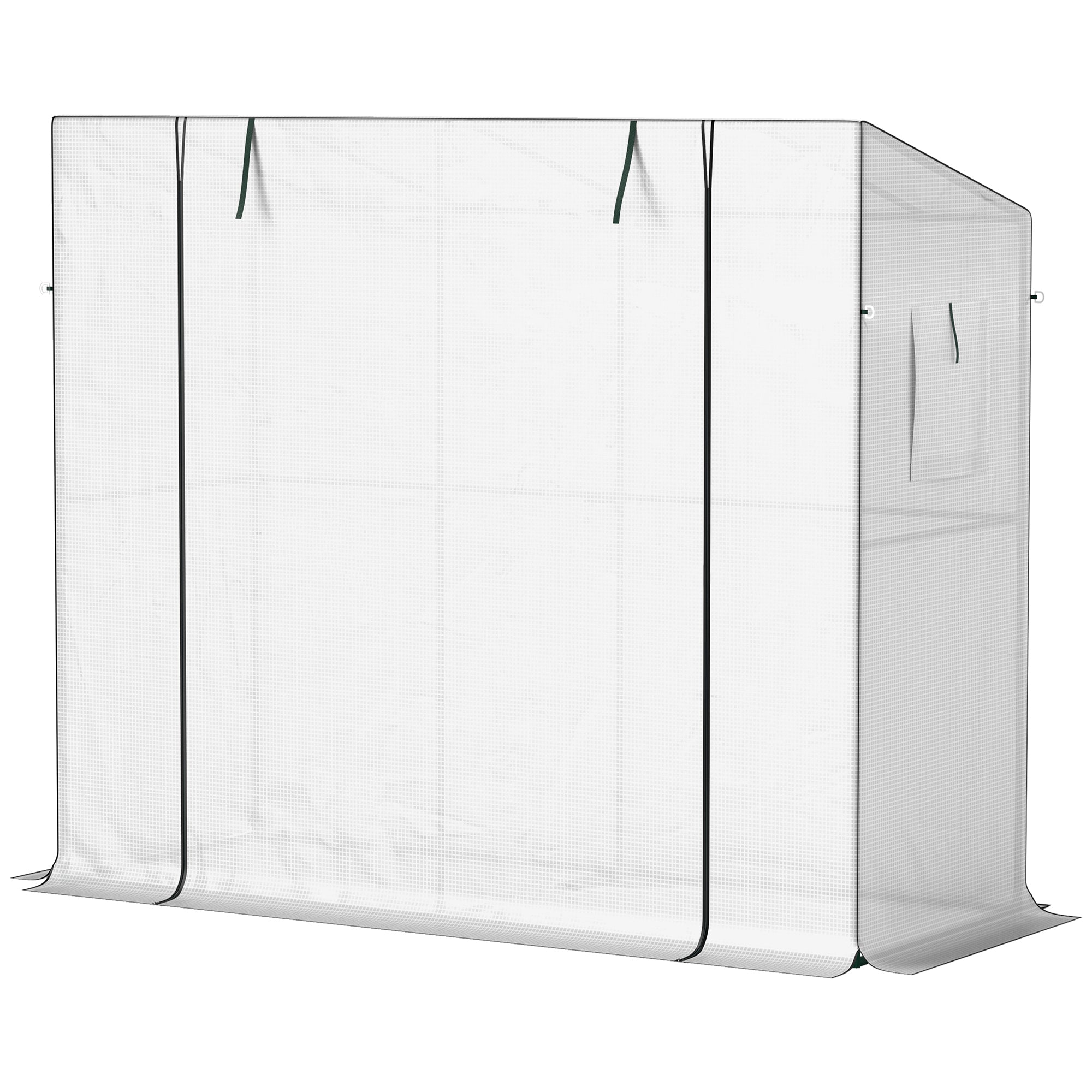 Walk-in Portable Greenhouse Small Greenhouse for Outdoors with UV-resistant PE Cover, 6.6' x 2.5' x 5.6'