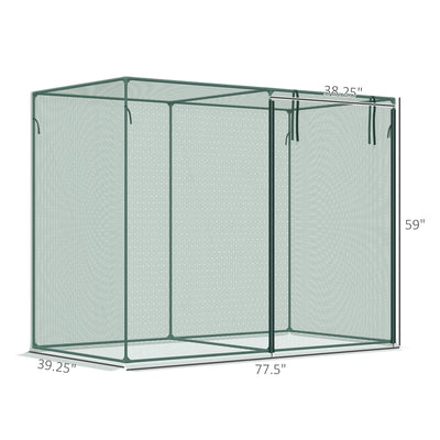 6 x 3ft Crop Cages for Garden, Plant Protectors from Animals, Storage Bag and 6 Ground Stakes