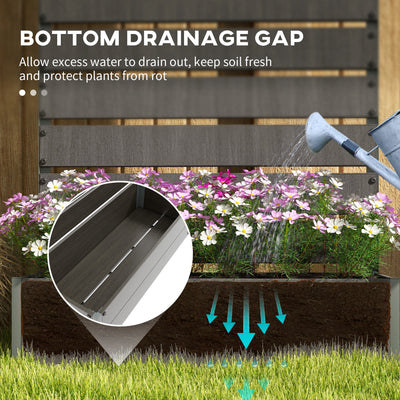 Trellis Planter for Climbing Plants, Raised Garden Bed with Trellis, Planter Box for Outdoor Garden