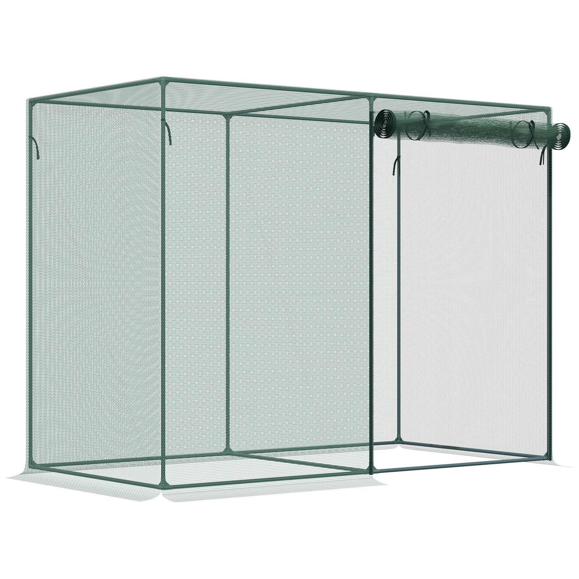 6 x 3ft Crop Cages for Garden, Plant Protectors from Animals, Storage Bag and 6 Ground Stakes