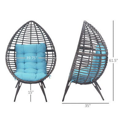 Rattan Egg Chair with Cushion