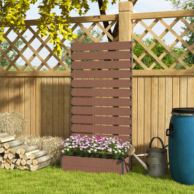 Trellis Planter for Climbing Plants, Raised Garden Bed with Trellis, Planter Box for Outdoor Garden